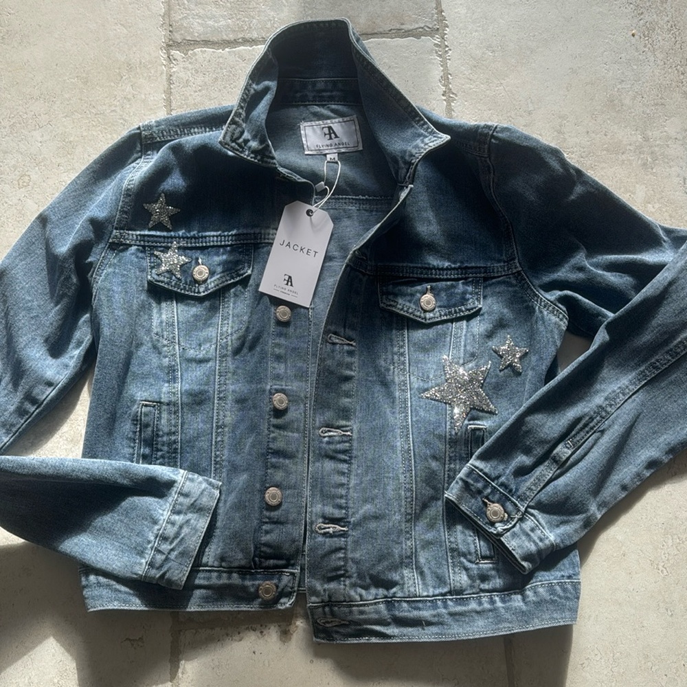 Flying Angel denim jacket - size medium